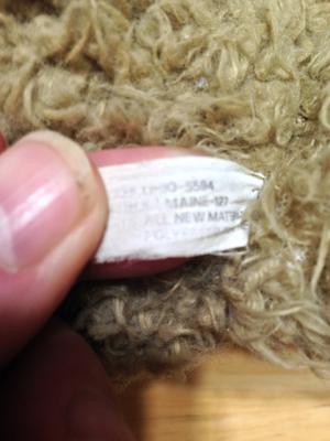 teddy bear label